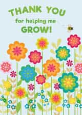 flowers garden Thank You Card 10156 created by Ink Pudding