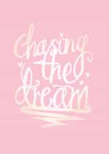 dream pink Leaving Card 7503 created by Yasmin Morris