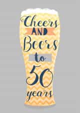 Beer-glass Beer Birthday Card 10281 created by Paper Yay