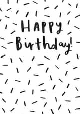 confetti Female Birthday Card 32530 created by Old English Company