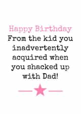 Birthday Step-Mother Birthday Card 2626 created by Doodle Dot Design Co