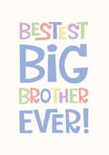 Bestest big brother ever card created by Poppy Lane