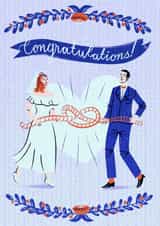 Congratulations card - Wedding day pun created by Last Week