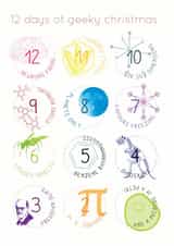 Geek 12 Christmas Card 32877 created by Newton and the Apple