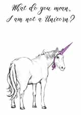 Unicorn / horse with party hat created by Amy Cockcroft