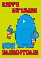 birthday alcohol Card 32932 created by Cheeky Little Scamps
