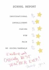 teacher school Thank You Card 10733 created by Inky Dog Design