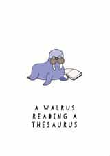 walrus funny Exams Card 10738 created by Amanda