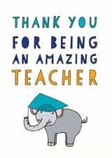 amazing elephant Thank You Card 10742 created by Amanda