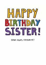 sister cheeky Birthday Card 10331 created by Whale & Bird