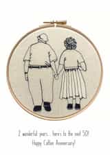 anniversary cotton Anniversary Card 10748 created by Harriet Popham