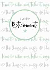 happy relax Retirement Card 2820 created by Always Sparkle