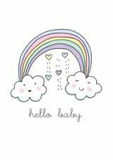 rainbow baby New Baby Card 5849 created by Eskimo Kiss Designs