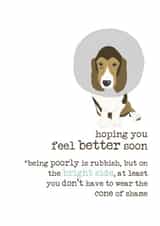 hoping you feel better soon created by Dandelion Stationery