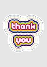 Stripey Thank You Card created by Flaming Imp