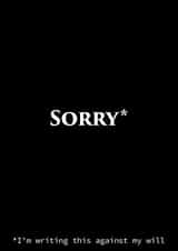 sorry apology Sorry Card 10244 created by Toby