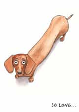 goodbye dog Leaving Card 9522 created by Cardinky