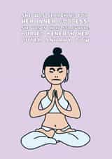 her yoga Just because Card 10871 created by Tess Cards