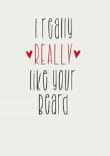 I really really like your beard card created by Parsy Designs