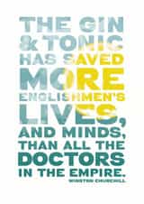 Gin Tonic Just because Card 10817 created by Fatchair Print