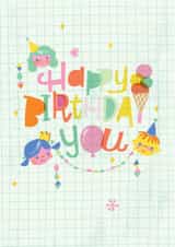 kids child Birthday Card 1765 created by Jill Howarth