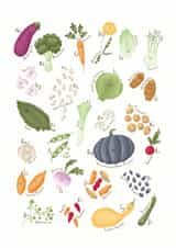 Vegetables Veggies Card 33201 created by Sandpaper Kisses