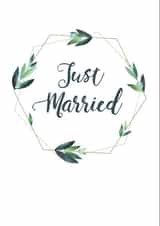 Geometric wedding day card created by Double Thumbs Up!