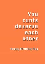 wedding marriage Card 29530 created by Potty Mouth
