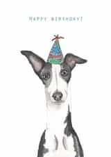 greyhound hat Birthday Card 31701 created by Harriet Lowther