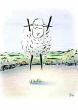 Sheep Jumping Card 24324 created by Jon Warren
