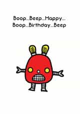 funny humour Birthday Card 32256 created by Cat Flap Cards