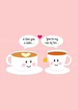 latte tea Card 33257 created by Jennifer Jahromi