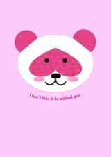 panda pink+panda Card 33265 created by Jennifer Jahromi