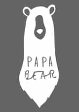 papa bear Birthday Card 10174 created by Old English Company