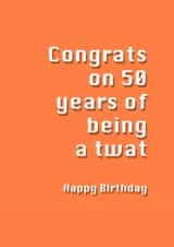 rude funny Birthday Card 7439 created by Potty Mouth