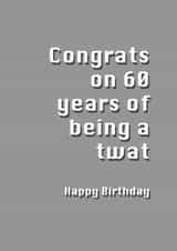 rude funny Birthday Card 7440 created by Potty Mouth