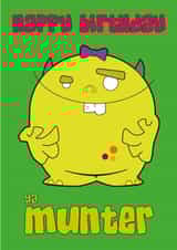 cute birthday Card 32943 created by Cheeky Little Scamps