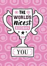 The world's nicest boobies card created by Tommy Human