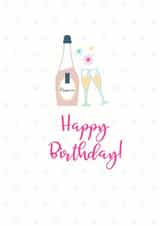 happy prosecco Birthday Card 33361 created by Sarah Hurley