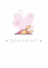 Welcome to the World - Baby Girl Card created by Helen Morgan Illustration