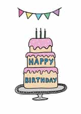 Birthday Birthdaycake Card 22557 created by Deirdre Spain