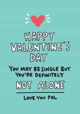 single bestie Valentines Day Card 1519 created by Angela Chick