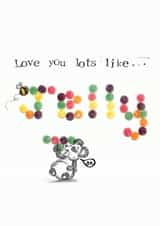 PANDA FUNNY Love & Friendship Card 8964 created by VICKI BRETT