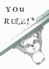 RULE TEACHER Thank You Card 8966 created by VICKI BRETT