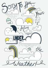 Feeling Under the Weather Get Well Card created by Little Silverleaf