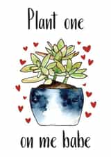 plant succulent Love & Friendship Card 33058 created by Emma M. Ezzie