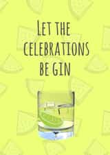 Gin celebrate Birthday Card 33079 created by Flamingo Lingo by Jenny