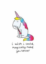 Unicorn Get Well Soon Card created by Kerry Stewart