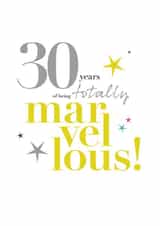 30 Thirty Birthday Card 9135 created by PAPAGRAZI