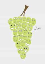 grapes faces Card 29690 created by Quite Like That
